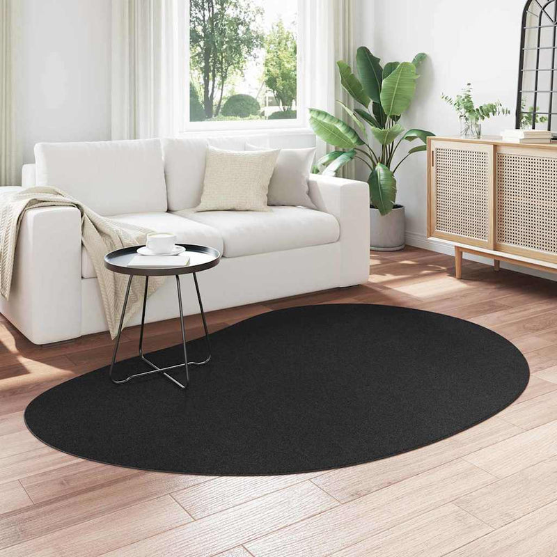 Load image into Gallery viewer, Vidaxl vloerkleden huarte zwart 140 x 200 cm polyester
