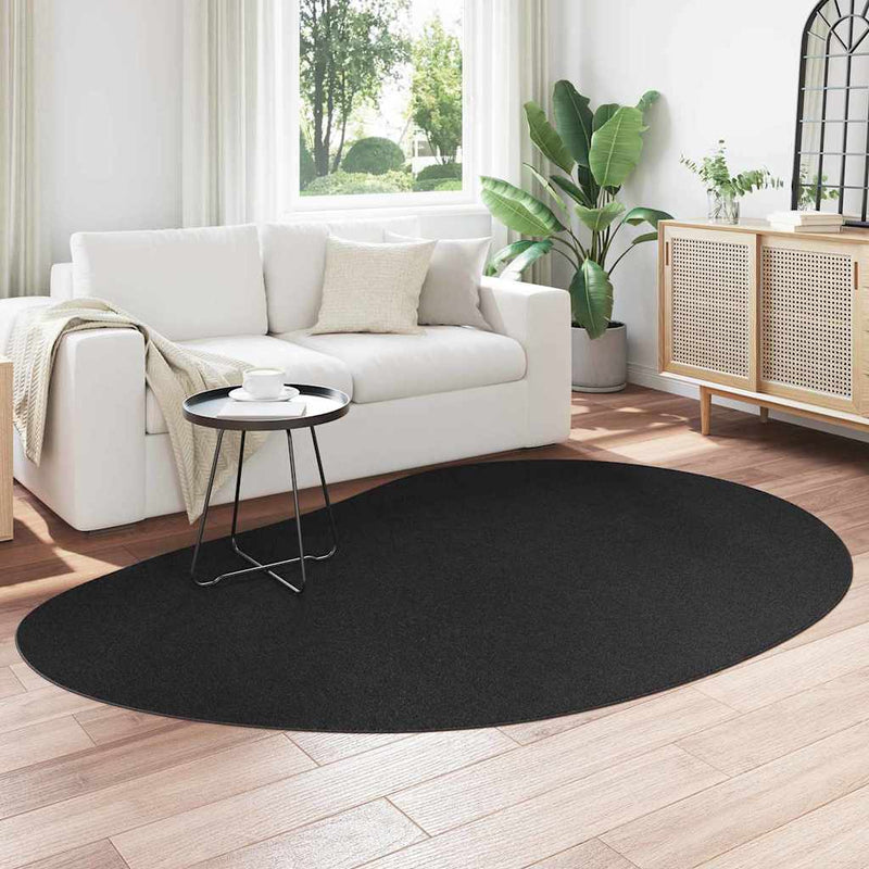 Load image into Gallery viewer, Vidaxl vloerkleden huarte zwart 160 x 230 cm polyester
