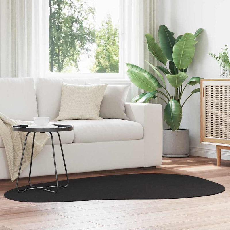 Load image into Gallery viewer, Vidaxl vloerkleden huarte zwart 120 x 170 cm polyester
