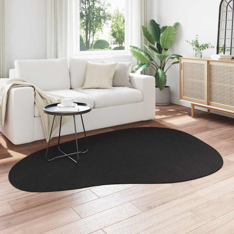 Load image into Gallery viewer, Vidaxl vloerkleden huarte zwart 140 x 200 cm polyester
