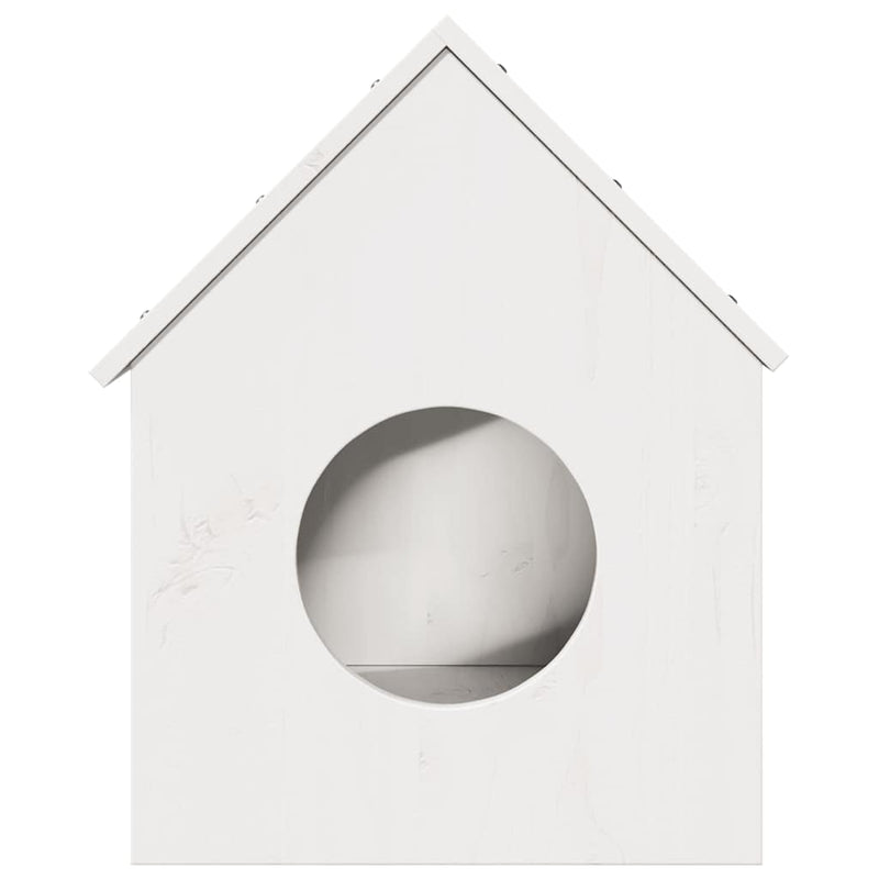 Load image into Gallery viewer, Vidaxl kattenhuis 41x50x50 cm massief grenenhout wit
