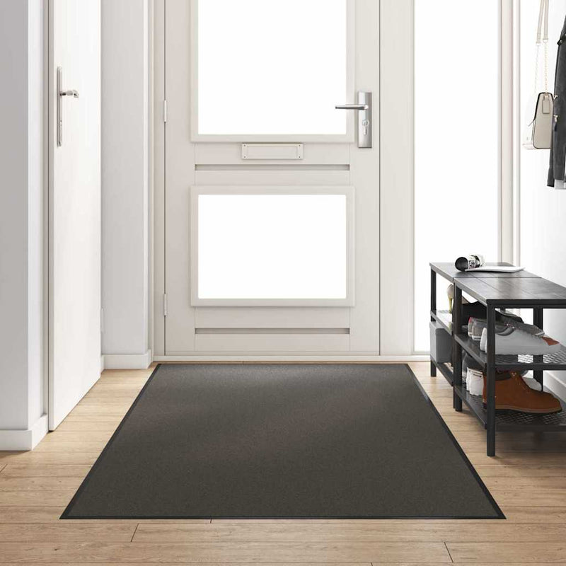 Load image into Gallery viewer, Vidaxl deurmat anders antraciet en zwart 120 x 250 cm polyamide en pvc
