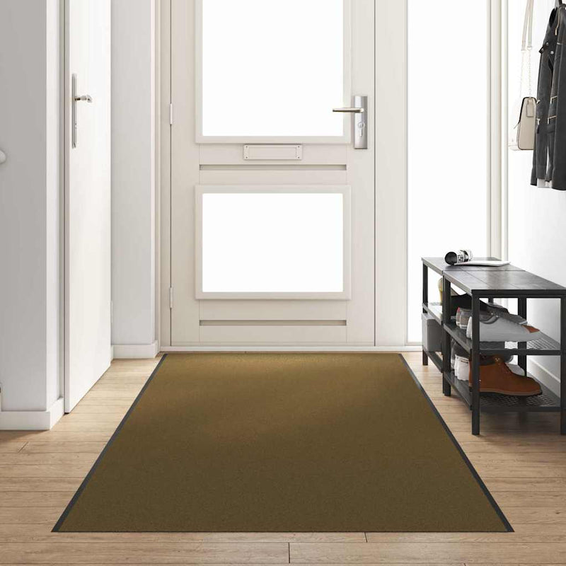 Load image into Gallery viewer, Vidaxl deurmat anders bruin en zwart 120 x 350 cm polyamide en pvc
