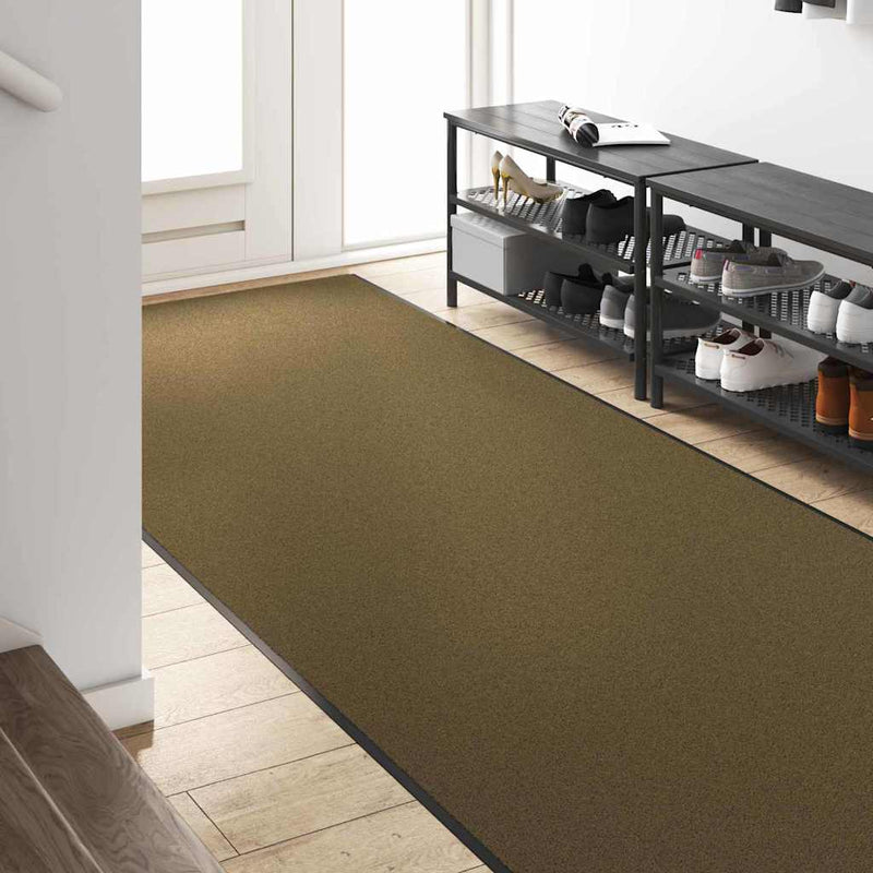 Load image into Gallery viewer, Vidaxl deurmat anders bruin en zwart 120 x 400 cm polyamide en pvc
