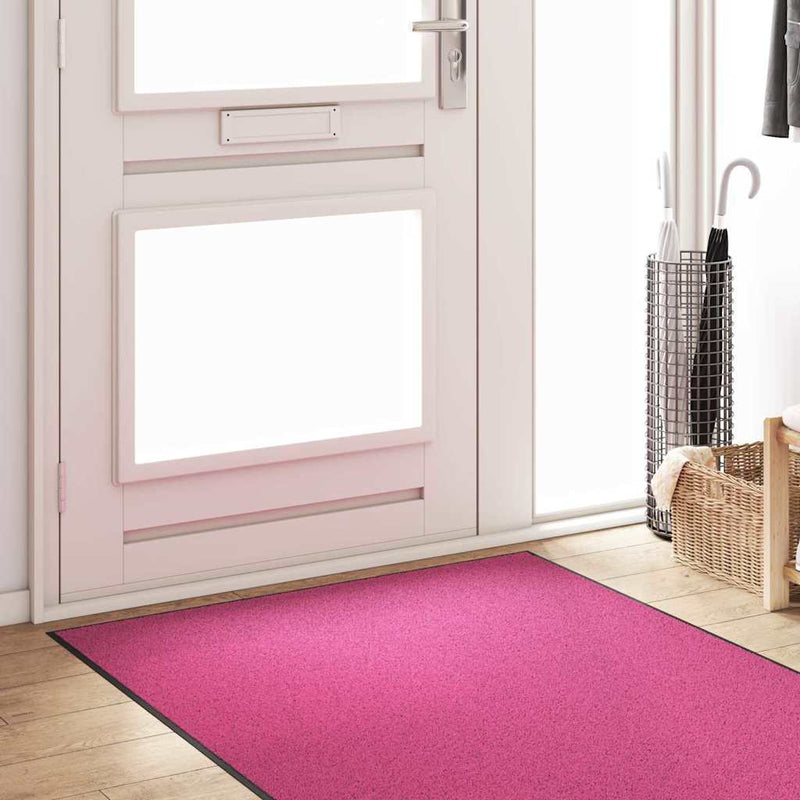 Load image into Gallery viewer, Vidaxl deurmat anders roze en zwart 120 x 250 cm polyamide en pvc
