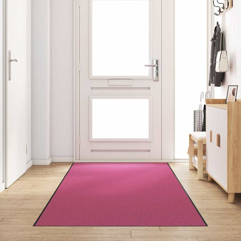 Load image into Gallery viewer, Vidaxl deurmat anders roze en zwart 120 x 350 cm polyamide en pvc
