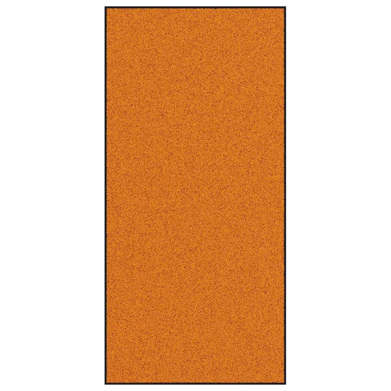 Load image into Gallery viewer, Vidaxl deurmat anders oranje en zwart 120 x 250 cm polyamide en pvc
