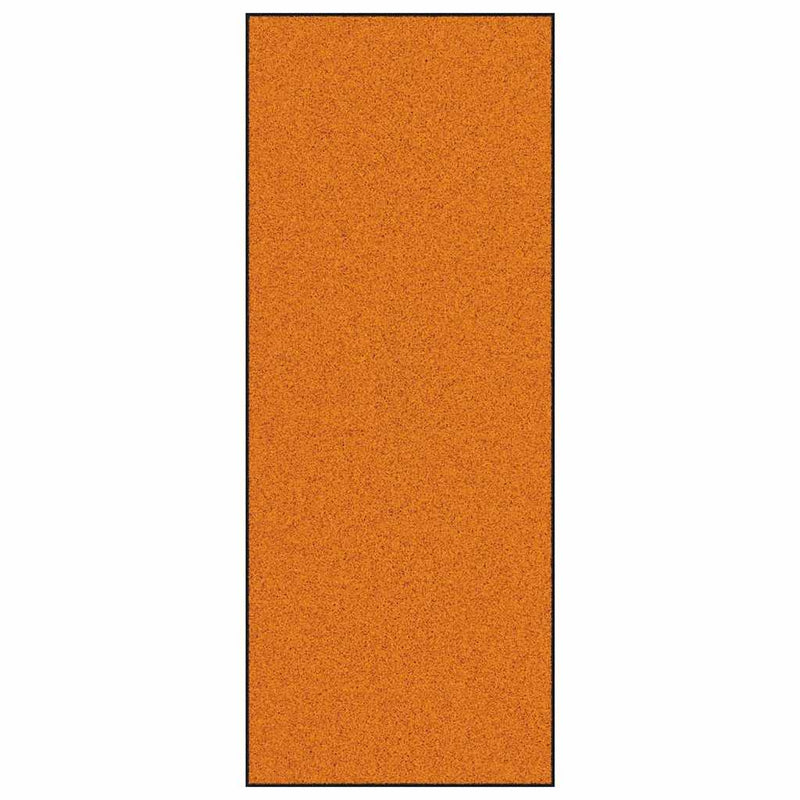 Load image into Gallery viewer, Vidaxl deurmat anders oranje en zwart 120 x 300 cm polyamide en pvc
