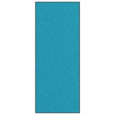 Vidaxl deurmat anders cyaan en zwart 120 x 300 cm polyamide en pvc