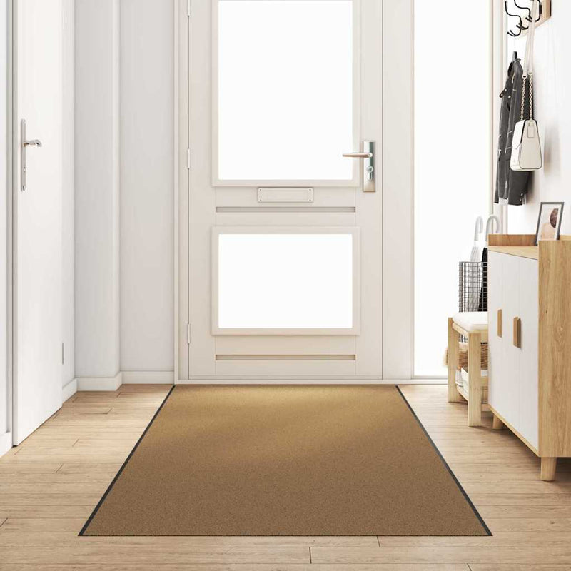 Load image into Gallery viewer, Vidaxl deurmat anders crème en zwart 120 x 400 cm polyamide en pvc
