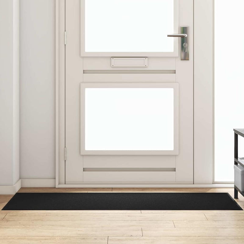 Load image into Gallery viewer, Vidaxl deurmat anders zwart 60 x 180 cm polypropyleen en vinyl
