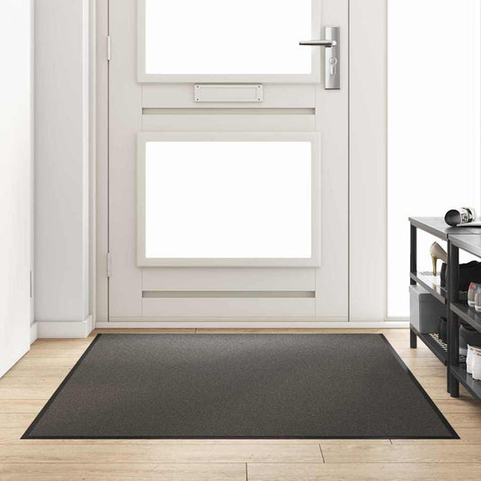 Vidaxl deurmat antraciet en zwart 120 x 180 cm polypropyleen en vinyl