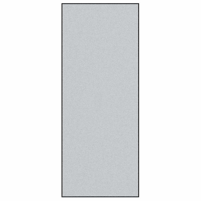 Load image into Gallery viewer, Vidaxl deurmat grijs en zwart 120 x 300 cm polypropyleen en vinyl
