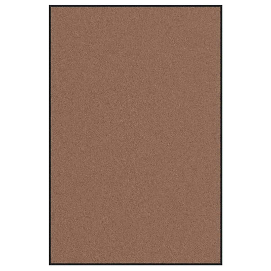 Vidaxl deurmat bruin en zwart 120 x 180 cm polypropyleen en vinyl