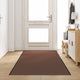 Vidaxl deurmat bruin en zwart 120 x 350 cm polypropyleen en vinyl