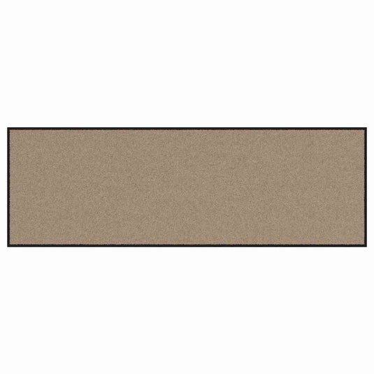 Vidaxl deurmat beige en zwart 60 x 180 cm polypropyleen en vinyl