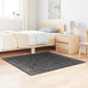 Vidaxl antislip shaggy tapijt donkergrijs 120 x 120 cm pp