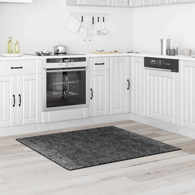 Load image into Gallery viewer, Vidaxl antislip shaggy tapijt donkergrijs 120 x 120 cm pp
