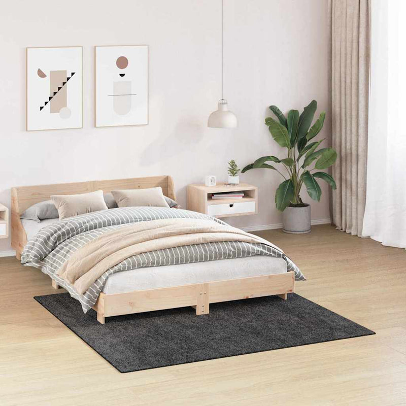 Load image into Gallery viewer, Vidaxl antislip shaggy tapijt donkergrijs 160 x 160 cm pp
