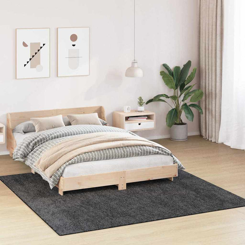 Load image into Gallery viewer, Vidaxl antislip shaggy tapijt donkergrijs 200 x 200 cm pp
