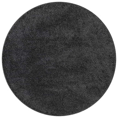 Vidaxl antislip shaggy tapijt donkergrijs 120 x 120 cm pp