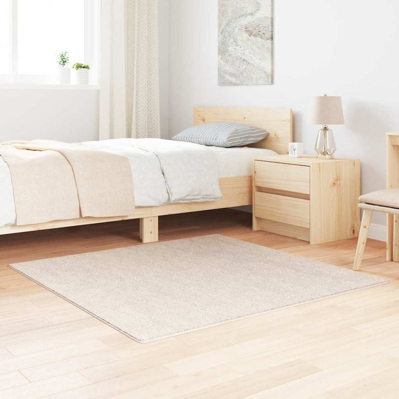 Load image into Gallery viewer, Vidaxl antislip shaggy tapijt crème 120 x 120 cm pp
