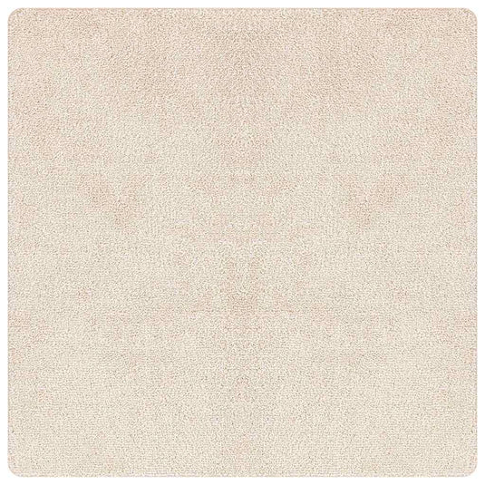 Vidaxl antislip shaggy tapijt crème 160 x 160 cm pp