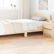 Vidaxl antislip shaggy tapijt crème 90 x 90 cm pp