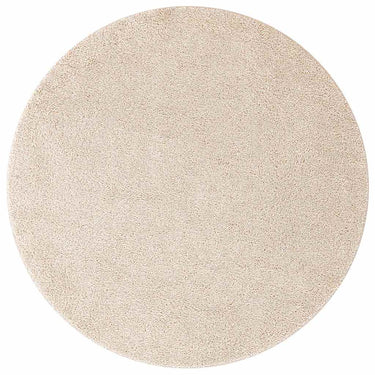 Vidaxl antislip shaggy tapijt crème 90 x 90 cm pp