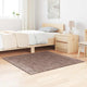 Vidaxl antislip shaggy tapijt bruin 120 x 120 cm pp
