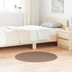 Vidaxl antislip shaggy tapijt bruin 90 x 90 cm pp