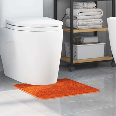 Vidaxl antislip badmat met toilet cut oranje 50 x 50 cm pp