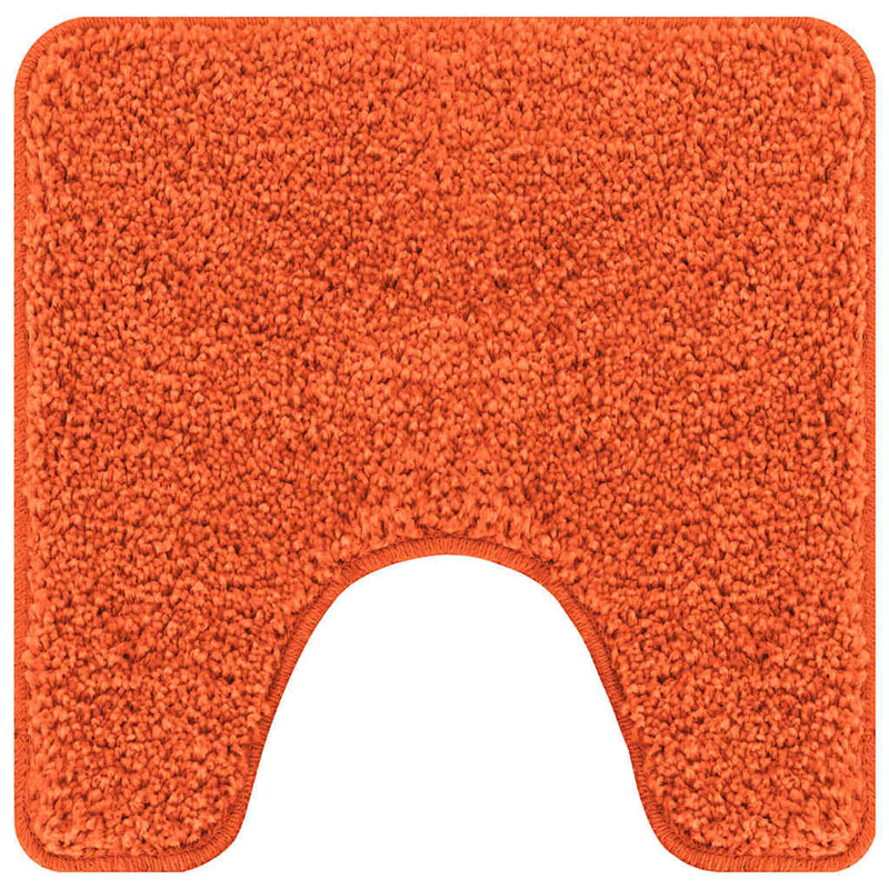 Load image into Gallery viewer, Vidaxl antislip badmat met toilet cut oranje 50 x 50 cm pp
