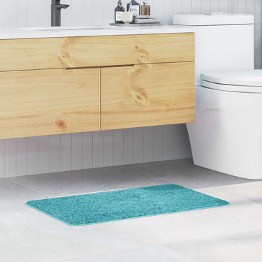 Vidaxl antislip badmat turquoise 50 x 80 cm pp