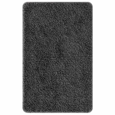 Vidaxl antislip badmat donkergrijs 60 x 90 cm pp