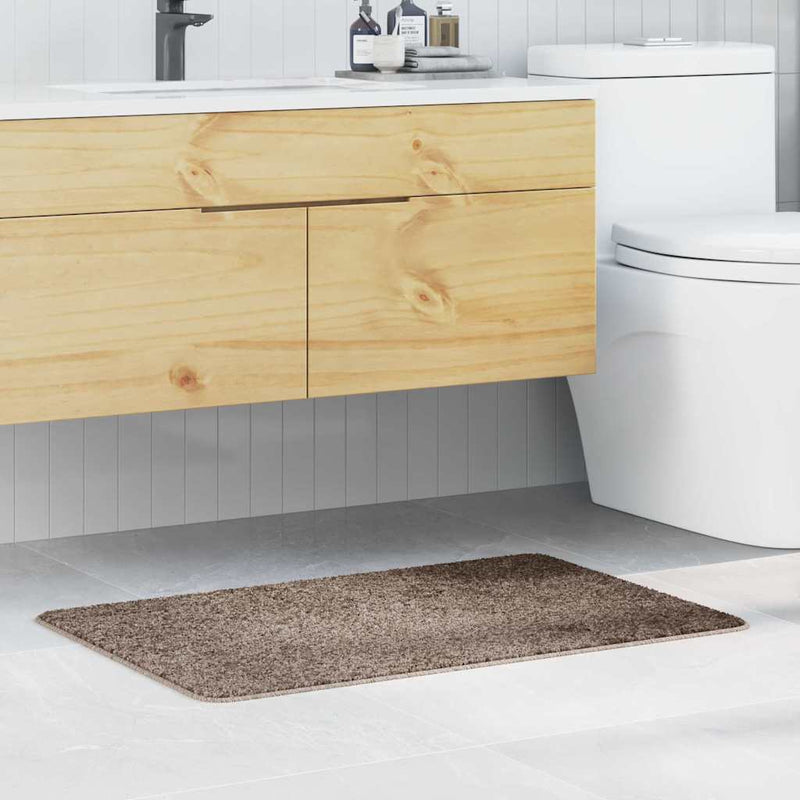 Load image into Gallery viewer, Vidaxl antislip badmat bruin 60 x 90 cm pp
