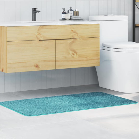 Vidaxl antislip badmat turquoise 70 x 120 cm pp