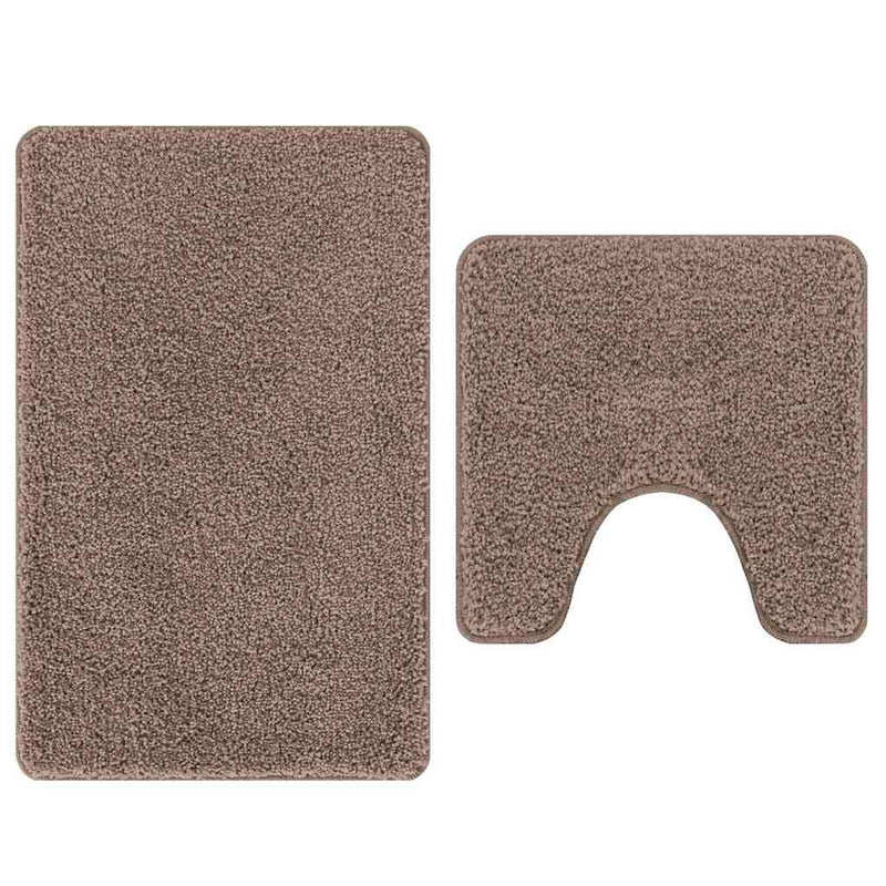 Load image into Gallery viewer, Vidaxl antislip badmat set 2 pcs bruin pp
