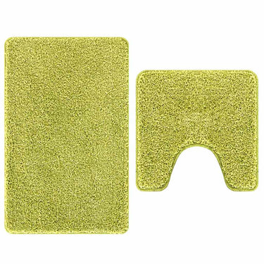 Vidaxl antislip badmat set 2 pcs groen pp