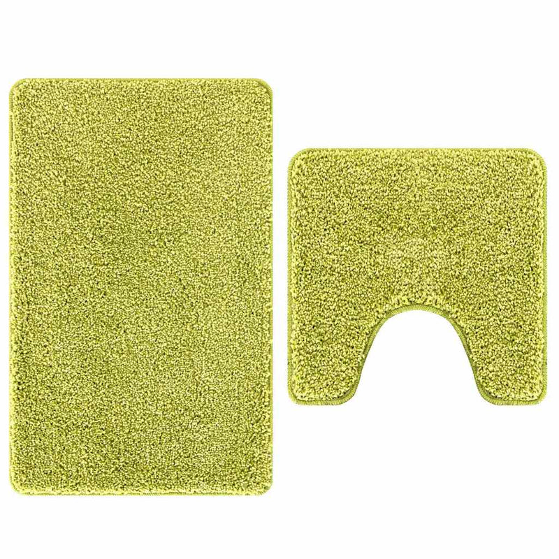 Load image into Gallery viewer, Vidaxl antislip badmat set 2 pcs groen pp
