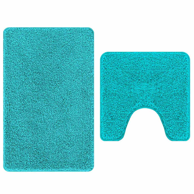 Load image into Gallery viewer, Vidaxl antislip badmat set 2 pcs turquoise pp
