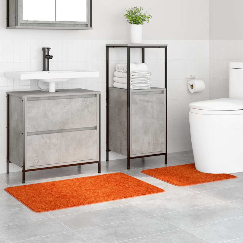 Load image into Gallery viewer, Vidaxl antislip badmat set 2 pcs oranje pp
