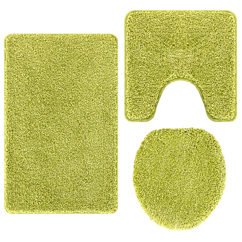 Load image into Gallery viewer, Vidaxl antislip badmat set 3 pcs groen pp
