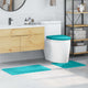 Vidaxl antislip badmat set 3 pcs turquoise pp