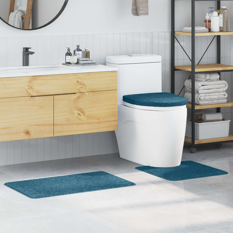 Load image into Gallery viewer, Vidaxl antislip badmat set 3 pcs blauw pp
