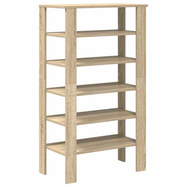 Vidaxl schoenenrek 61x32x105 cm bewerkt hout sonoma eikenkleurig