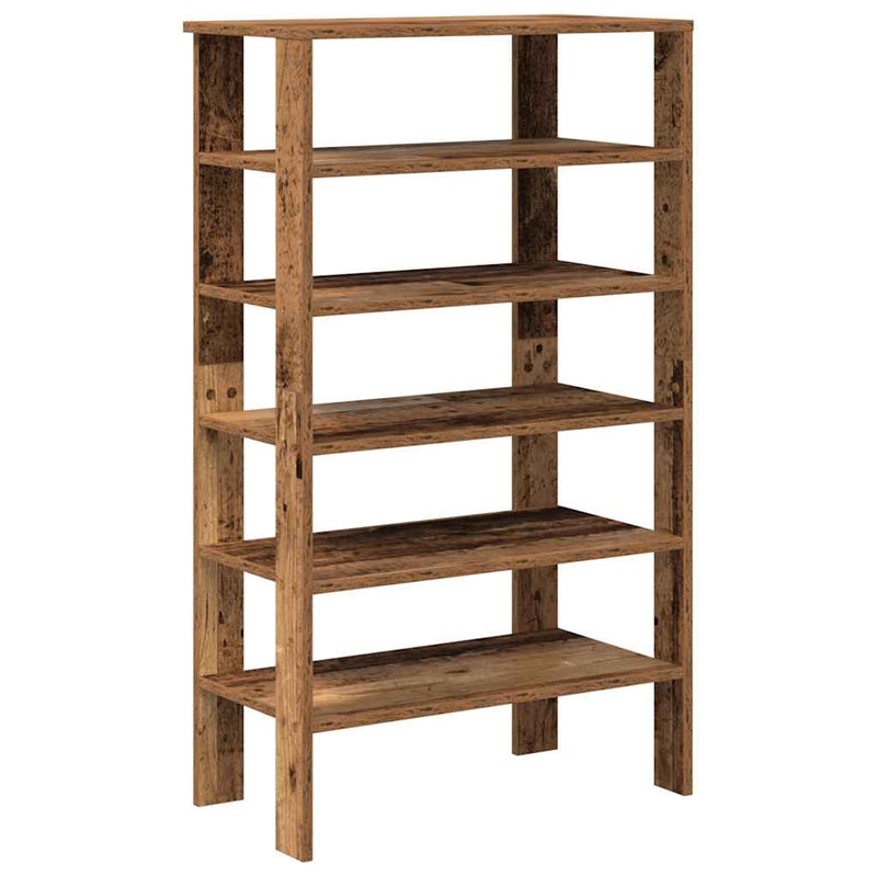 Load image into Gallery viewer, Vidaxl schoenenrek 61x32x105 cm bewerkt hout oud houtkleurig
