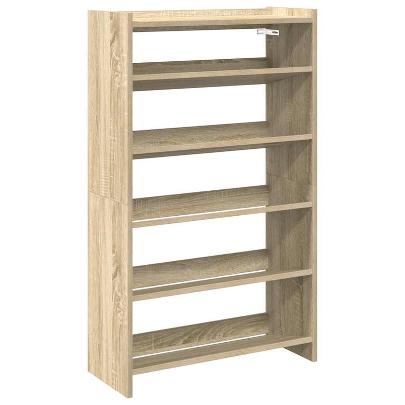 Load image into Gallery viewer, Vidaxl schoenenrek 60x25x100 cm bewerkt hout sonoma eikenkleurig
