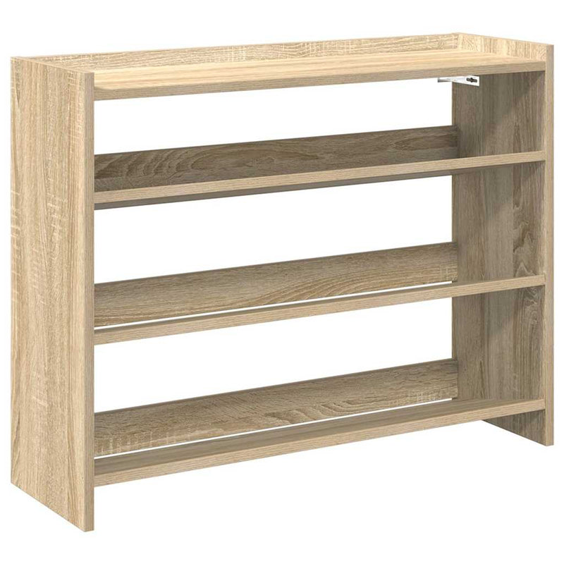 Load image into Gallery viewer, Vidaxl schoenenrek 80x25x62 cm bewerkt hout sonoma eikenkleurig
