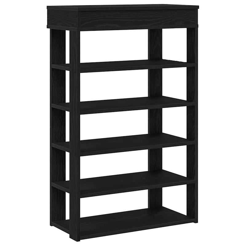 Load image into Gallery viewer, Vidaxl schoenenrek 60x30x98 cm bewerkt hout zwart
